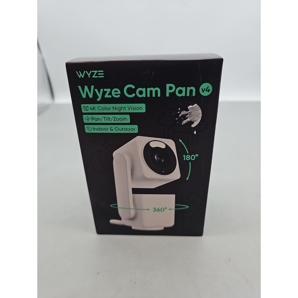 Wyze Cam Pan v4 4K Smart Home Security Camera Night Vision PTZ New